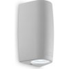 Ideal Lux 147796 vonkajšie nástenné svietidlo Keope 2x6W | GU10 | IP55 - šedé