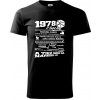 1978 v kocke - Tričko extra veľké (5-8XL) - 5XL ( Čierna )