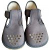 Beda Barefoot papuče Grey perforované BF 060010/W/PF/B Veľkosť: 23