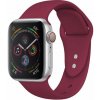 eses Silikónový remienok pre Apple Watch - Tmavo červený S, M, L - 42mm, 44mm, 45mm, 49mm