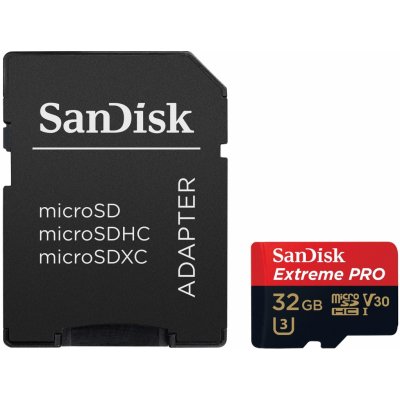SanDisk Extreme Pro microSDHC 32GB SDSQXCG-032G-GN6MA od 11,83 € -  Heureka.sk