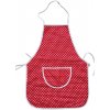 HAMAVISS zástera na varenie detská červená s bodkami - 5-7 rokov
