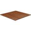 Čtvercová stolní deska tmavě hnědá 90x90x1,5 cm ošetřený dub Hnědá 343019