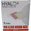 Hyalo4 Adhesive Foam Lite Odľahčené silikónové adhezívne penové krytie bez okrajov (10 x 10 cm) 10 kusov