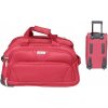 Cestovná taška na kolieskach MRZM červená malá