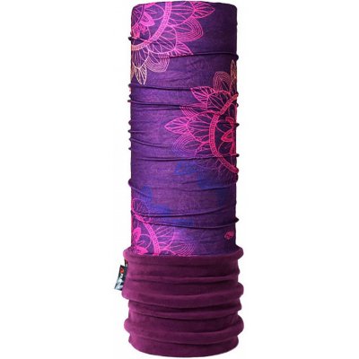 4Fun Scarf Polartec Decor Viola 8in1 multifunkční šátek zimní