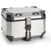 Vrchný strieborný hliníkový kufor KAPPA TOPCASE K'FORCE, systém MONOKEY, 48 L