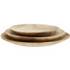 MADAM STOLTZ Drevené taniere Wood – set 3 ks