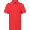 James & Nicholson JN 70K Piqué detské polo tričko červená tomato