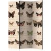 Paraván - Retro Style: Butterflies [Room Dividers] Veľkosť: 135x172, Verzia: Obojstranný