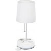 Aigostar B.V. | Aigostar - Stolná lampa so zásuvkami a USB portami 1xE27/60W/230V biela | AI2027
