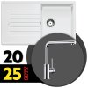 BLANCO SET 10-B 25 ZIA 5 S biela + MILA chróm