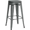 Barová stolička Fletcher, sivá