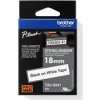 BROTHER TZES241 - 18 mm široká kazeta TZ, extrémne priľnavý laminát TZE-S241, biele/čierne písmo