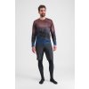 Sportful FLOW GIARA tričko s dlhým rukávom berry blue/cayenna red M