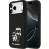 Karl Lagerfeld Silikónové K&C Sketch & Logo MagSafe púzdro pre iPhone 17 Pro Max čierne (KLHMP17XSKCGRGOK)