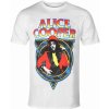 Tričko metal ROCK OFF Alice Cooper Snakeskin WHT Čierna