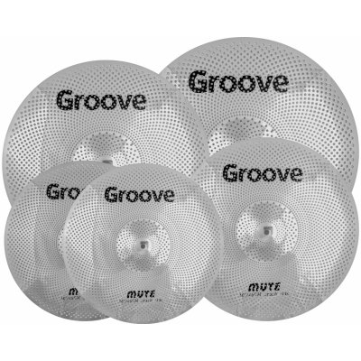 Groove Mute Matte Silver Silent Cymbal Set