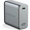 Satechi USB-C PD 100W Wall GaN Charger - Space Gray