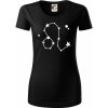 Súhvezdie - Leo - Lev - Dámske tričko z organickej bavlny Origin (GOTS) - 2XL ( Čierna )