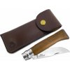 Nôž Opinel VRI INOX N°08 s koženým obalom imago