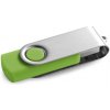 CLAUDIUS 16GB. 16 GB USB flash disk s kovovým klipom - Svetlo zelená