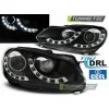 Tuning-tec Predné svetlomety DUAL TRUE DRL BLACK pasujú na VW GOLF 6 10.08-12