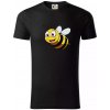 Parové tričko - Včela a kvetina - Tričko z organickej bavlny - 2XL ( Čierna )