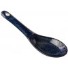 Made in Japan Japonská ramen lyžica INDIGO BLUE 15 cm modrá keramika