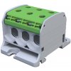 Univerzálna svorka SIMBLOCK STB 50-3 zelená Al/Cu 3x50mm2 jednopólová, 6 otvorov