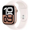 Apple Watch Series 10 46 mm ružovo zlatý hliník so svetlo rumenným športovým remienkom S/M MWWT3QC/A