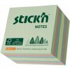 Samolepiaca kocka, 76x76 mm, lesný mix pastelových farieb, 400 lístkov