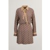 Gant Monogram Print Dress fialová