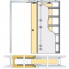 Stavebné puzdro ECLISSE SYNTESIS LUCE jednokrídlové 715 mm, sadrokartón