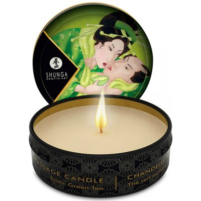 Shunga Libido Massage Candle Exotic Green Tea - Masážna sviečka 30ml