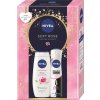 Nivea darčeková sada BOX DEO CLEAR 2024 antiperspirant B&W Invisible Clear 150 ml, sprchovací gél Rose 250 ml