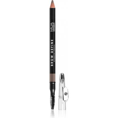 MUA Makeup Academy Brow Define dlhotrvajúca ceruzka na obočie s kefkou Light Brown 1.2 g
