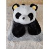 GELLA PH-40-PAN Plyšová hračka, mäkkučká panda s dekou vo vnútri, čierno-biela - video vo fotkách UNI