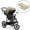 Kočík Hauck Runner 3 Olive + Fusak a rukávnik JOMK Northern Buff