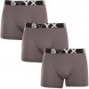 3PACK pánske boxerky Styx dlhé športová guma modré (U9676869) L