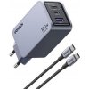 Ugreen Nexode 3- Port GaN Rýchlonabíjačka 100 W / 2x USB-C / USB (6941876228744)