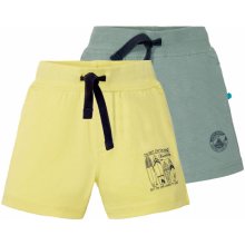Lupilu chlapčenské teplákové šortky zelená / žltá zelená / žltá