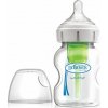 Dr. Brown´s Options+ 150 ml Wideneck anticolic sklenená biela so silikónovým cumľom level1 1x1 ks