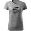 T-ričko Alfa Romeo Giulia dámske tričko Farba trička: Tmavosivá, Farba potlače: Čierna, Veľkosť: XS