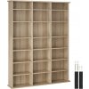 tectake 403622 regál stevie 105,5x19x136,5cm - svetlé drevo, dub sonoma