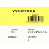 IGAZ Vstupenka číslovaná 2-dielna 100 lístkov