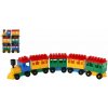Stavebnice LORI 8 vlak + 5 vagónků plast