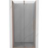 Mexen Velar, posuvné dvere do otvoru 100x200 cm, 8mm číre sklo, medená matná, 871-100-000-01-65