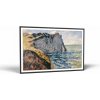 Claude Monet Claude Monet - The Cliff of Aval | Obraz Vintessia v ráme Rozmery obdĺžnik: 40x60, Rám: Čierny matný-alu