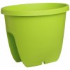 Plastkon Balkónový květináč Balconia OVI na zábradlí 30 cm hráškově zelená